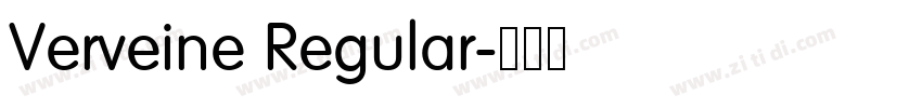 Verveine Regular字体转换
